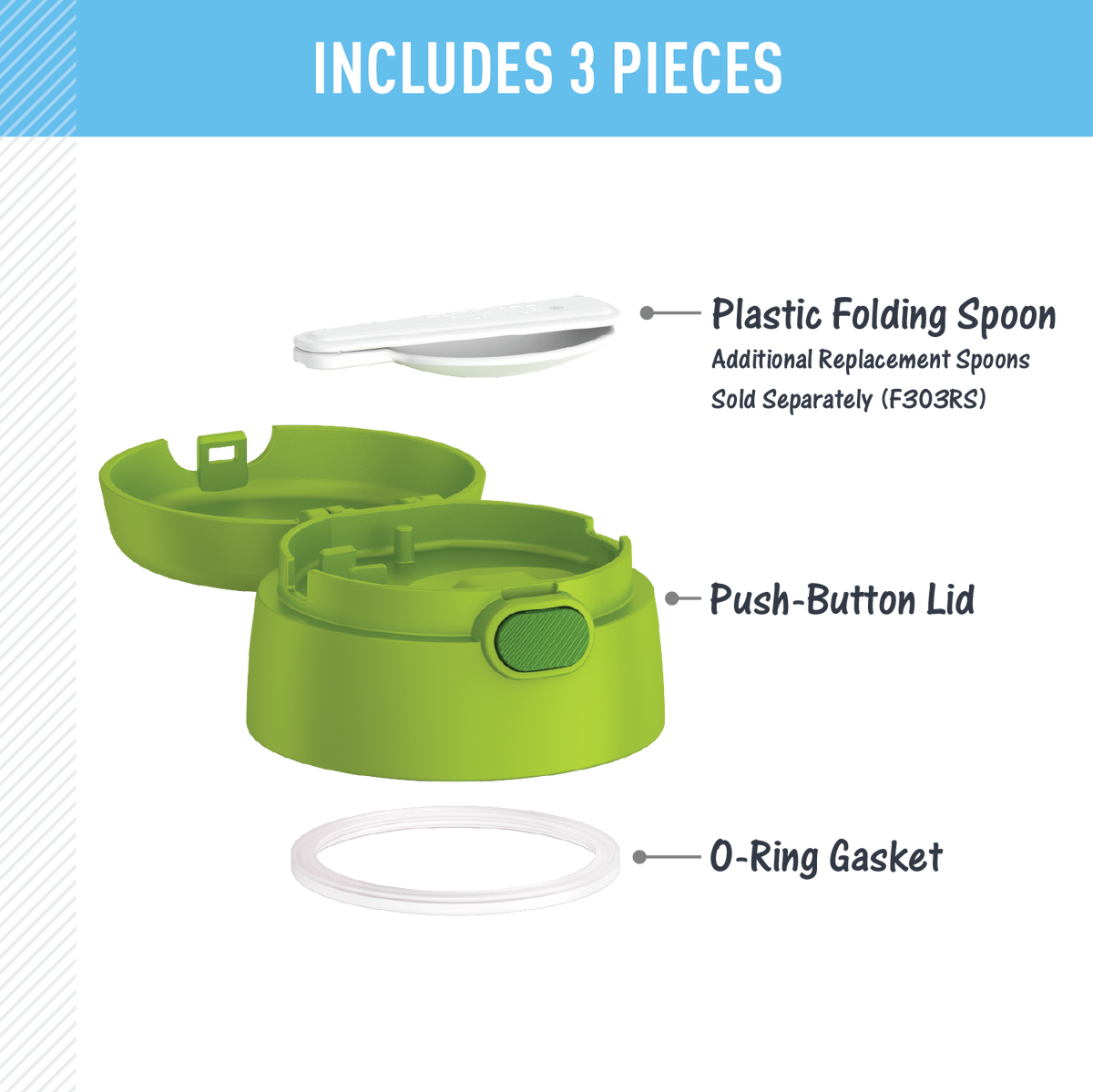 FUNTAINER® FOOD JAR - REPLACEMENT LID