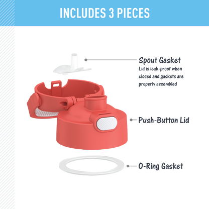 FUNTAINER® WATER BOTTLE - REPLACEMENT SPOUT LID