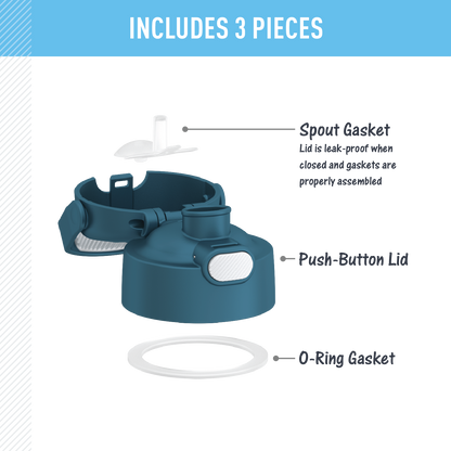 FUNTAINER® WATER BOTTLE - REPLACEMENT SPOUT LID