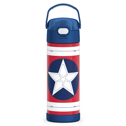 16oz FUNTAINER® WATER BOTTLE CAPTAIN AMERICA