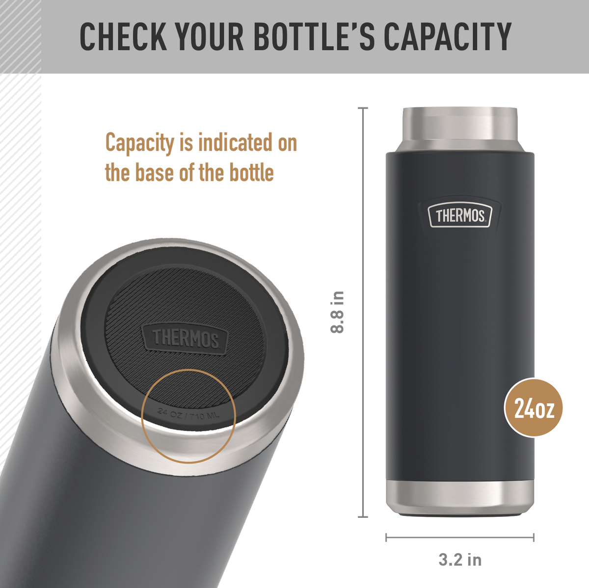 24oz ICON™ WATER BOTTLE - REPLACEMENT SPOUT LID
