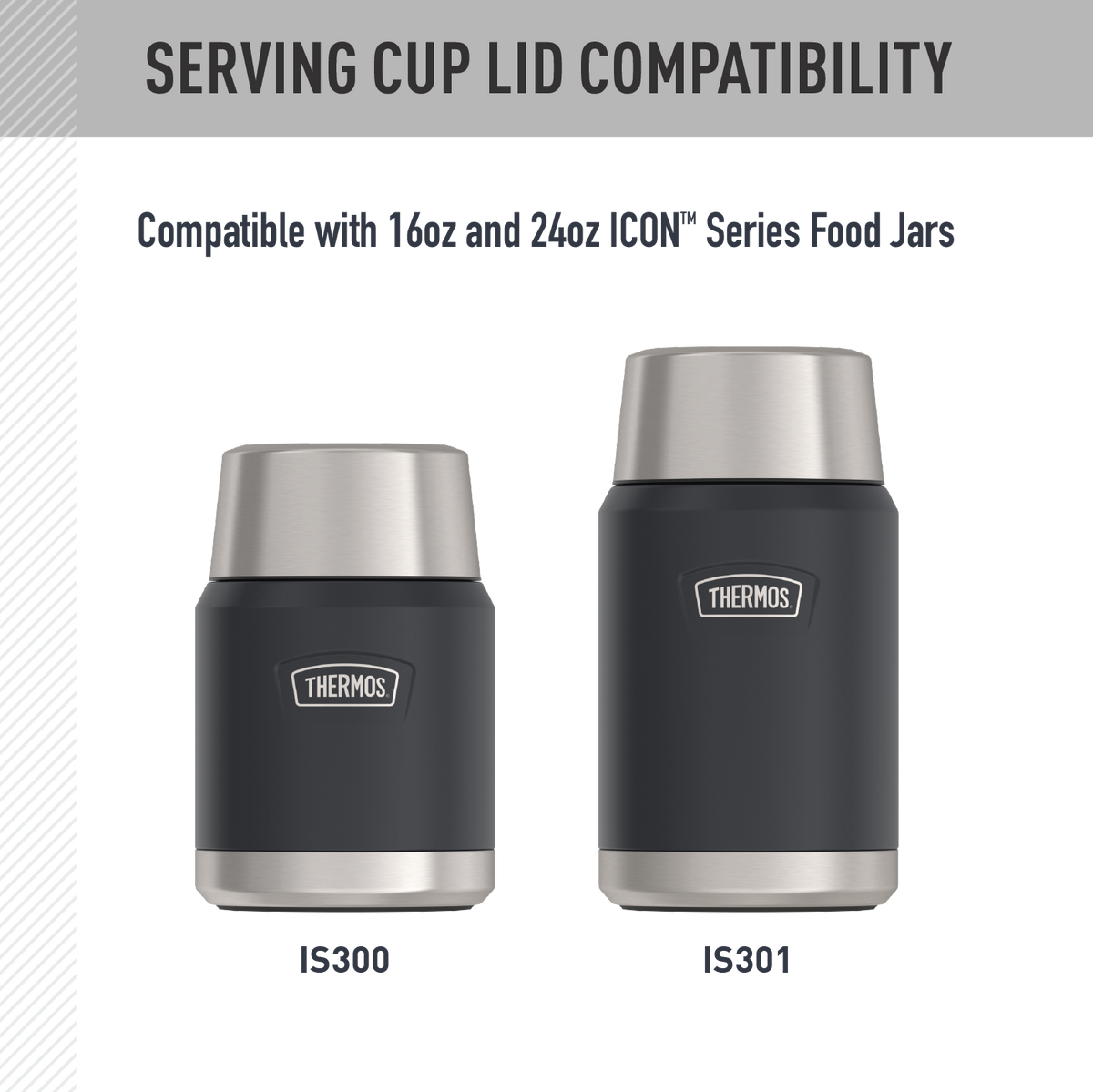 16oz + 24oz ICON™ FOOD JAR - REPLACEMENT SERVING CUP LID