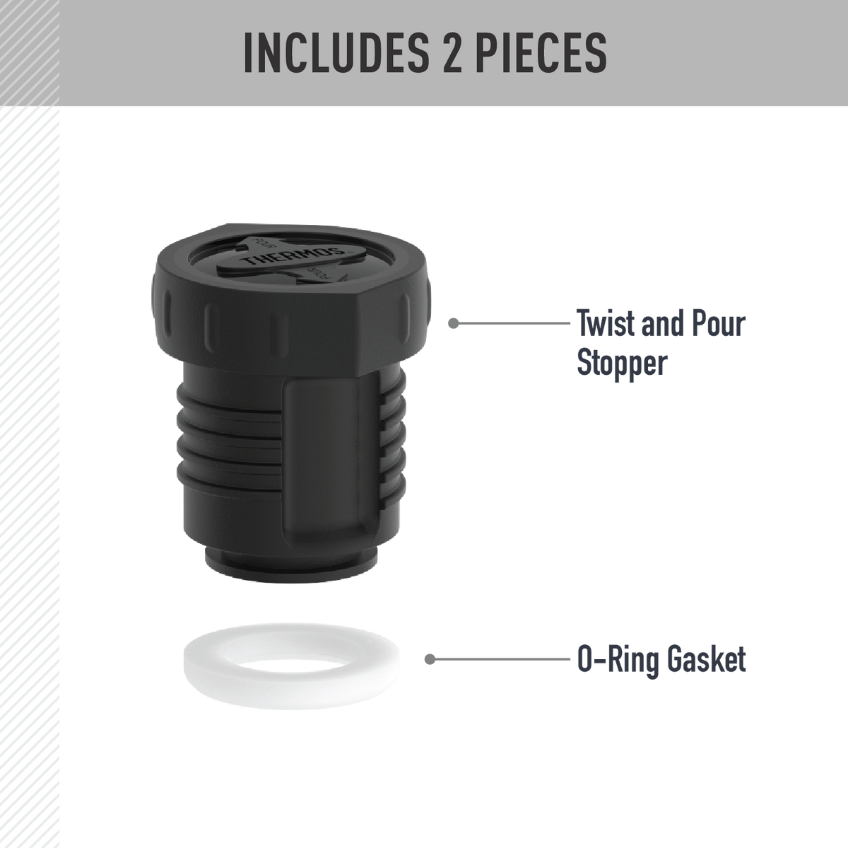 40oz STAINLESS KING™ BEVERAGE BOTTLE - REPLACEMENT STOPPER