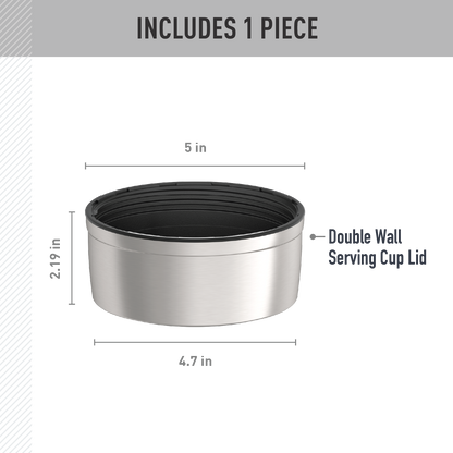 47oz STAINLESS KING™ FOOD JAR - REPLACEMENT SERVING CUP LID