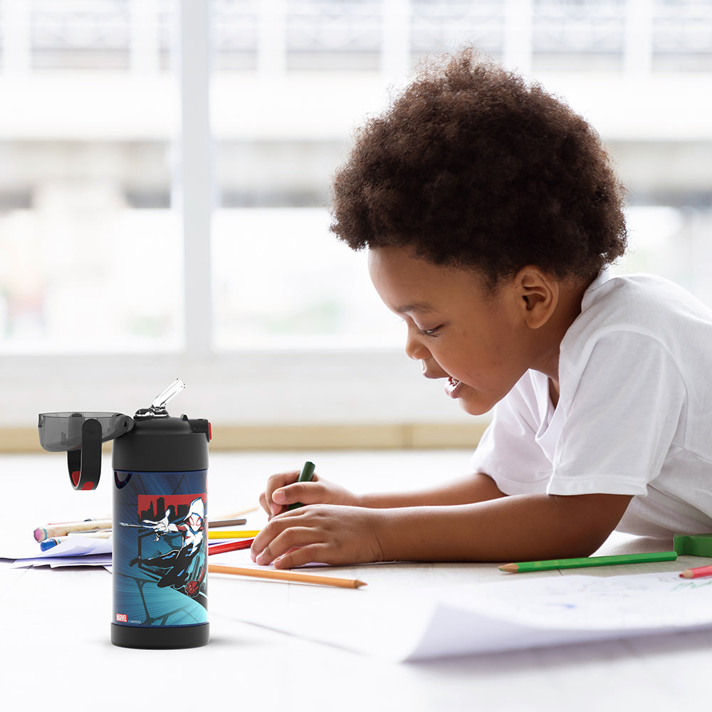 12oz FUNTAINER® WATER BOTTLE SPIDER-MAN