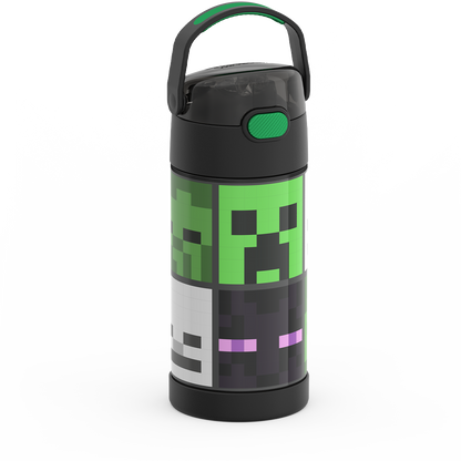 12oz FUNTAINER® WATER BOTTLE MINECRAFT