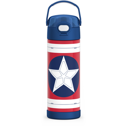 16oz FUNTAINER® WATER BOTTLE CAPTAIN AMERICA