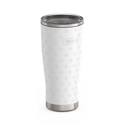 24oz ICON™ TUMBLER WITH SLIDE LOCK LID - WHITE STARS