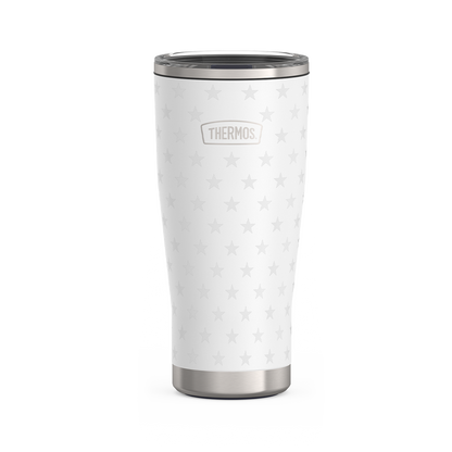 24oz ICON™ TUMBLER WITH SLIDE LOCK LID - WHITE STARS